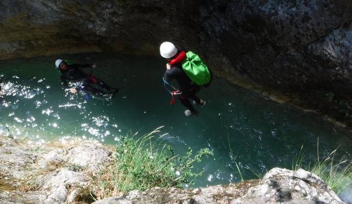 Canyoning frontière Italienne